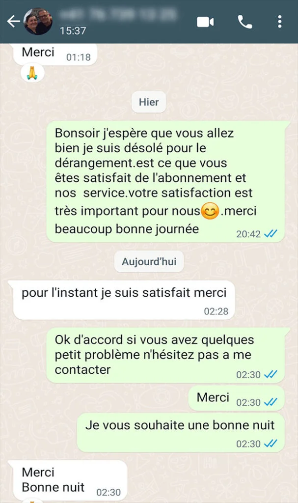 Témoignage client IPTVE